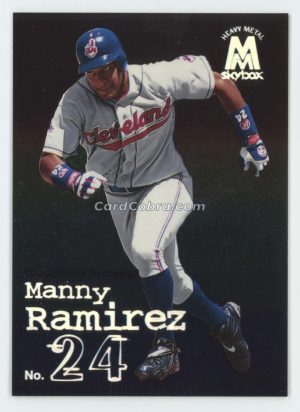 1999 SkyBox Molten Heavy Metal #121 Manny Ramirez Cleveland Indians