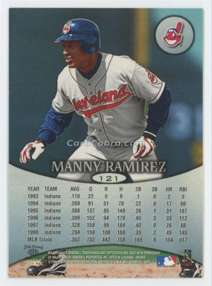 1999 SkyBox Molten Heavy Metal #121 Manny Ramirez Cleveland Indians