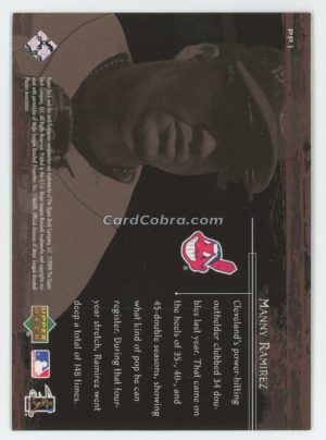 2000 Upper Deck Prime Performers #PP1 Manny Ramirez Cleveland Indians