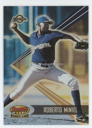 2001 Bowman's Best #165 Roberto Miniel /2999 Milwaukee Brewers Rookie Card