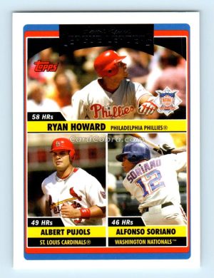 2006 Topps Updates & Highlights #UH210 Ryan Howard/Albert Pujols/Alfonso Soriano Philadelphia Phillies/St. Louis Cardinals/Washington Nationals