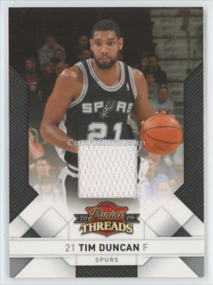 2009 Panini Threads Jerseys #11 Tim Duncan /100 Patch San Antonio Spurs