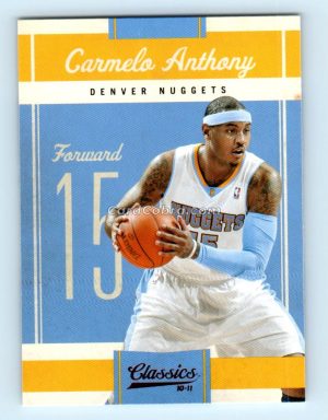 2010 Panini Classics #39 Carmelo Anthony Denver Nuggets