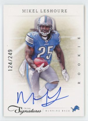 2012 Panini Prime Signatures #251 Mikel Leshoure /249 Auto Detroit Lions