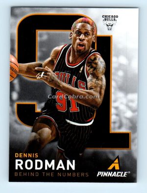 2013 Panini Pinnacle Behind the Numbers #17 Dennis Rodman Chicago Bulls