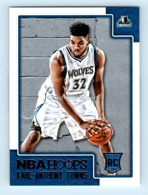 2015 Panini Hoops #289 Karl-Anthony Towns Minnesota Timberwolves Rookie Card