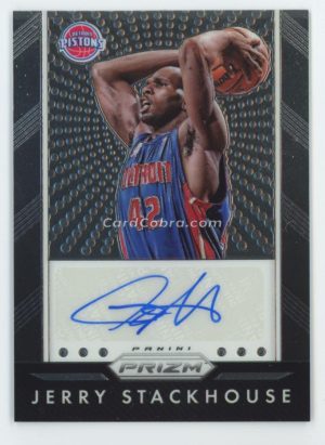 2015 Panini Prizm Autographs #P-JSK Jerry Stackhouse Auto Detroit Pistons