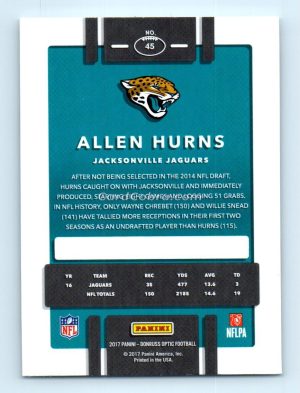 2017 Donruss Optic #45 Allen Hurns Jacksonville Jaguars