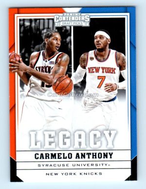 2017 Panini Contenders Draft Picks Legacy #4 Carmelo Anthony Syracuse Orange/New York Knicks