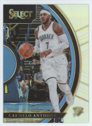 2017 Panini Select #97 Carmelo Anthony Silver Oklahoma City Thunder