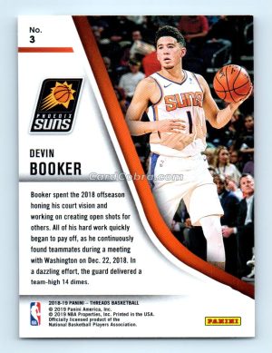 2018 Panini Threads Our Time #3 Devin Booker Phoenix Suns