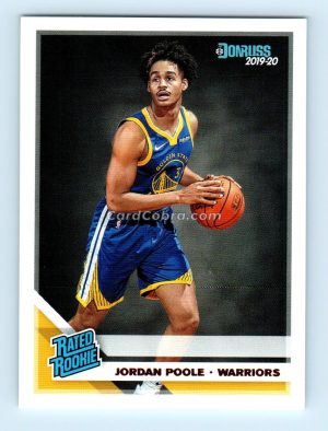 2019 Donruss #226 Jordan Poole Golden State Warriors Rookie Card