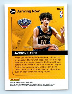 2019 Hoops Arriving Now #8 Jaxson Hayes New Orleans Pelicans