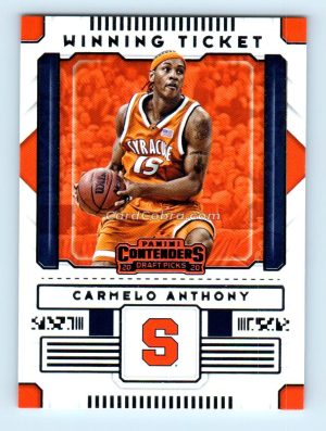 2019 Panini Contenders Draft Picks #21 Carmelo Anthony Syracuse Orange