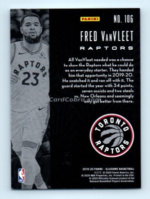 2019 Panini Illusions #106 Fred VanVleet Toronto Raptors