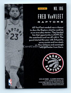 2019 Panini Illusions #106 Fred VanVleet Toronto Raptors