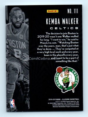 2019 Panini Illusions #111 Kemba Walker Boston Celtics