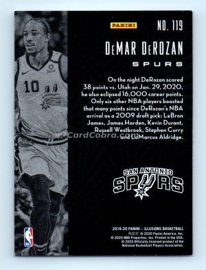 2019 Panini Illusions #119 DeMar DeRozan San Antonio Spurs