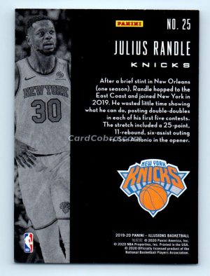 2019 Panini Illusions #25 Julius Randle New York Knicks