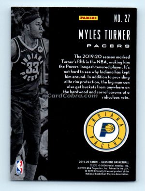 2019 Panini Illusions #27 Myles Turner Indiana Pacers