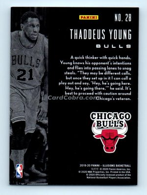 2019 Panini Illusions #28 Thaddeus Young Chicago Bulls