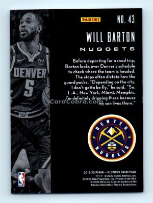 2019 Panini Illusions #43 Will Barton Denver Nuggets