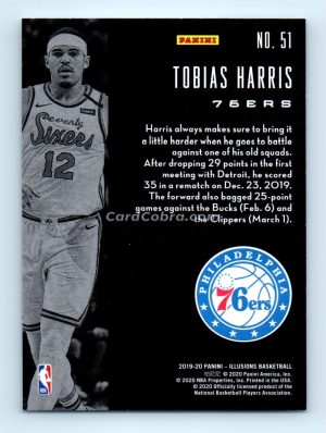 2019 Panini Illusions #51 Tobias Harris Philadelphia 76ers