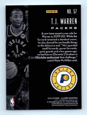 2019 Panini Illusions #57 T.J. Warren Indiana Pacers