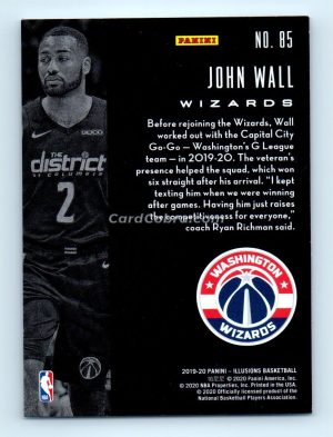 2019 Panini Illusions #85 John Wall Washington Wizards