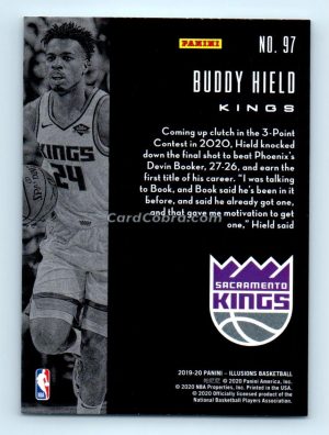 2019 Panini Illusions #97 Buddy Hield Sacramento Kings