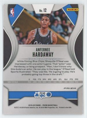 2019 Panini Prizm #12 Anfernee Hardaway Red Wave Orlando Magic