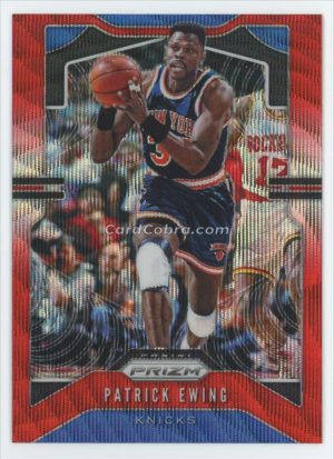 2019 Panini Prizm #13 Patrick Ewing Red Wave New York Knicks