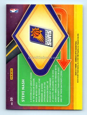 2020 Donruss Optic Express Lane #20 Steve Nash Phoenix Suns