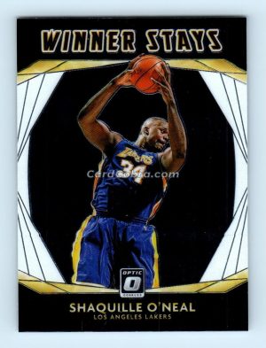 2020 Donruss Optic Winner Stays #1 Shaquille O'Neal Los Angeles Lakers