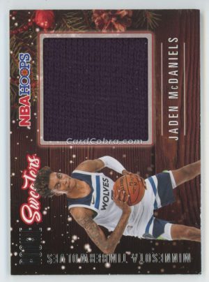 2020 Hoops Rookie Sweaters #RSW-JMC Jaden McDaniels Relic Minnesota Timberwolves