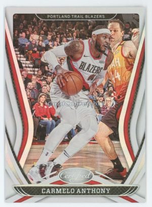 2020 Panini Certified #46 Carmelo Anthony Portland Trail Blazers