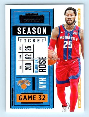 2020 Panini Contenders #27 Derrick Rose New York Knicks