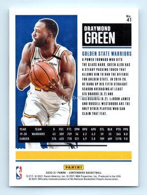 2020 Panini Contenders #41 Draymond Green Golden State Warriors