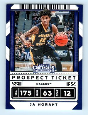 2020 Panini Contenders Draft Picks #44 Ja Morant Memphis Grizzlies