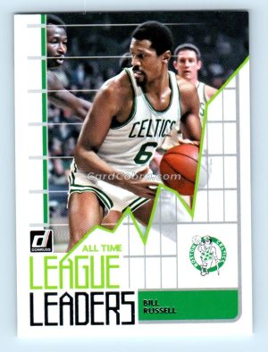 2020 Panini Donruss League Leaders #6 Bill Russell Boston Celtics