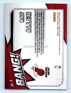 2020 Panini Mosaic Bang #4 Ray Allen Miami Heat