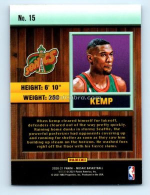 2020 Panini Mosaic Jam Masters #15 Shawn Kemp Seattle Supersonics