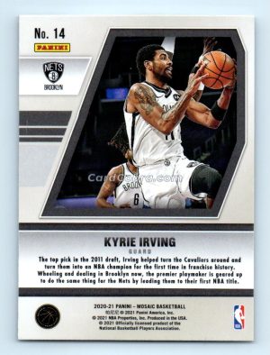 2020 Panini Mosaic Will to Win #14 Kyrie Irving Brooklyn Nets