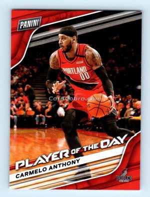 2020 Panini Player of the Day #43 Carmelo Anthony Portland Trail Blazers