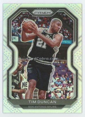 2020 Panini Prizm #30 Tim Duncan Silver San Antonio Spurs