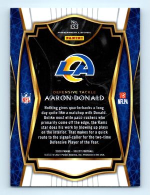 2020 Panini Select #133 Aaron Donald Los Angeles Rams