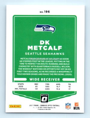 2021 Donruss Optic #196 DK Metcalf Seattle Seahawks