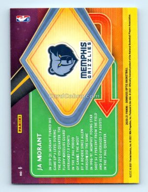 2021 Donruss Optic Express Lane #1 Ja Morant Memphis Grizzlies