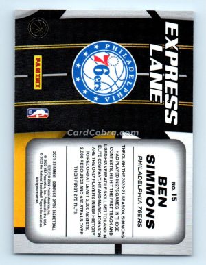 2021 Donruss Optic Express Lane #15 Ben Simmons Philadelphia 76ers