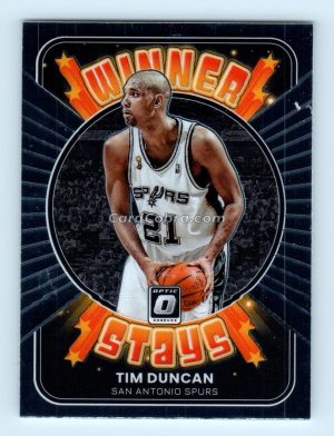 2021 Donruss Optic Winner Stays #19 Tim Duncan San Antonio Spurs